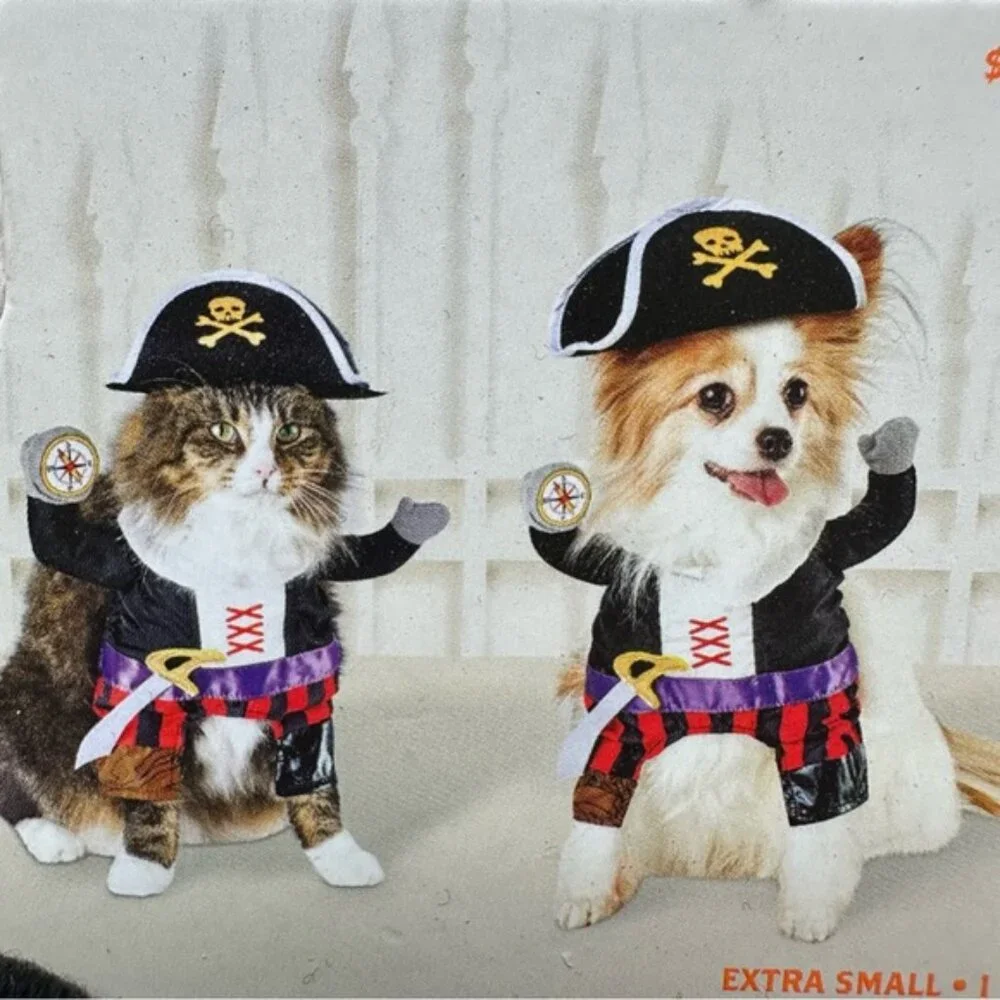 Hyde & EEK! Boutique | Pirate Dog and Cat Costume | Size Extra Small